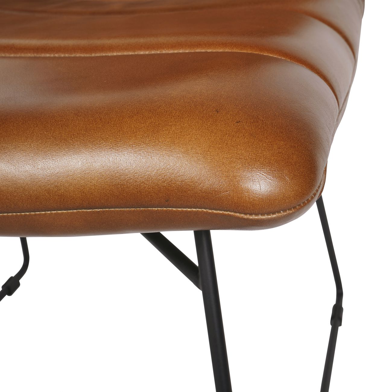 Arthur Cognac Tan Brown Leather Dining Chair
